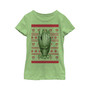 Girl's Ugly Christmas Guardians of the Galaxy Groot Portrait  Child T-Shirt