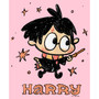 Girl's Harry Potter Starry Cartoon Harry  Child T-Shirt