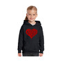 Big Girl's Word Art Hooded Sweatshirt - All You Need Is Love