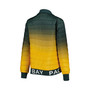 Women's Green, Gold Green Bay Packers Color Block Full-Zip Puffer Jacket