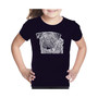 Big Girl's Word Art T-shirt - Pug Face