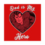 Girl's Superman Valentine's Day Dad is My Hero  Child T-Shirt