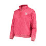 Women's Scarlet Nebraska Huskers Unstoppable Chic Quilted Quarter-Zip Jacket