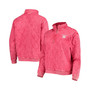 Women's Scarlet Nebraska Huskers Unstoppable Chic Quilted Quarter-Zip Jacket