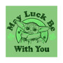Girl's Star Wars: The Mandalorian St. Patrick's Day Grogu May Luck be with You Distressed  Child T-Shirt