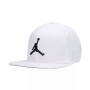 Men's White Jumpman Pro Logo Snapback Adjustable Hat