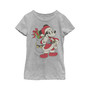 Girl's Mickey & Friends Mickey Mouse Is Santa  Child T-Shirt