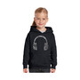 Big Girl's Word Art Hooded Sweatshirt - HEADPHONES - LANGUAGES