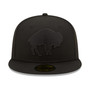 Men's Buffalo Bills Black on Black Alternate Logo 59FIFTY Fitted Hat