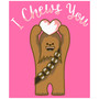 Girl's Star Wars Valentine's Day I Chews You Heart  Child T-Shirt