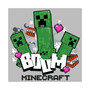 Girl's Minecraft Creepers Boom Logo  Child T-Shirt