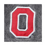Women's Gray Ohio State Buckeyes Patches Full-Button Denim Jacket