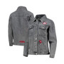 Women's Gray Alabama Crimson Tide Patches Full-Button Denim Jacket