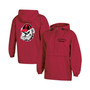 Women's Red Georgia Bulldogs Packable Half-Zip Light Rain Jacket