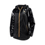Women's Black New Orleans Saints Double-Coverage Full-Zip Hoodie Jacket