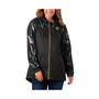 Women's Black New Orleans Saints Double-Coverage Full-Zip Hoodie Jacket