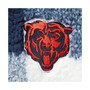Women's Navy Chicago Bears Sherpa Plaid Quarter-Zip Jacket