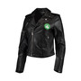 Women's Black Boston Celtics Moto Full-Zip Jacket