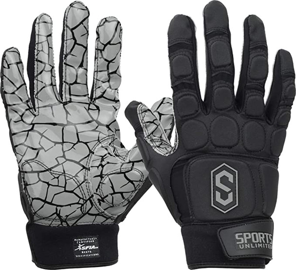 Sports Unlimited Max Clash Adult Padded Lineman Fooball Gloves