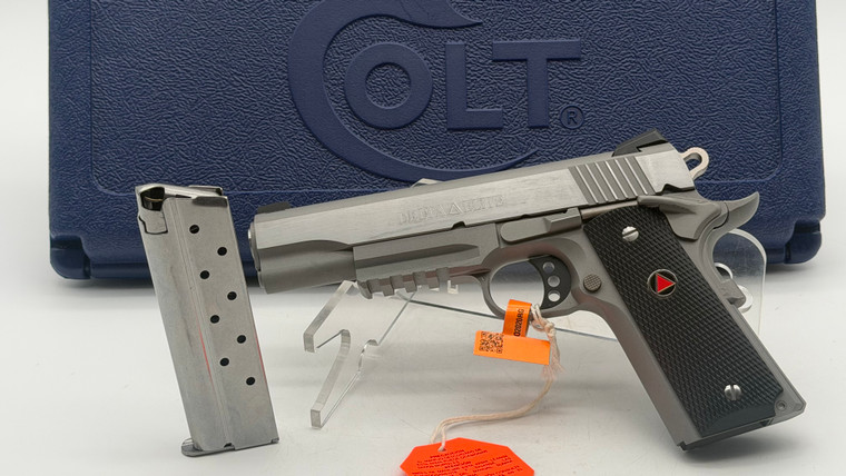 Colt 1911 Delta Elite MKIV Rail Gun O2020RG 10mm SS 5"