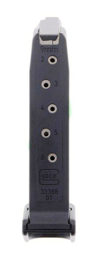 Glock 43 6rd Magazine with Finger Extension.