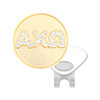Alpha Chi Omega Crystal Letter Sorority Magnetic Ball Marker and Hat Clip