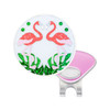 Dancing Flamingos Glitzy Ball Marker with Hat Clip