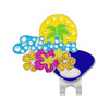 Hawaiian Themed Aloha Golf Ball Marker with Swarovski Crystals by Navika