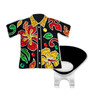 Aloha Shirt Ball Marker adorned with Crystals from Swarovski®- with Hat Clip