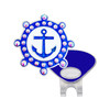 Anchor Golf Ball Marker with Swarovski Crystals by Navika
