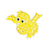 Yellow Birdie Golf Ball Marker with Swarovski Crystals