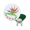 Bird Of Paradise Golf Ball Marker with Swarovski Crystals by Navika