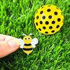 Bumble Bee Ball Marker adorned with Crystals from Swarovski®- with Hat Clip