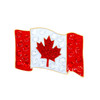Canadian Flag Golf Ball Marker with Swarovski Crystals by Navika