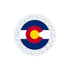 Colorado Ball Marker adorned with Crystals from Swarovski®- with Hat Clip
