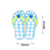 Blue Flip Flops / Sandals Golf Ball Marker with Swarovski Crystals by Navika