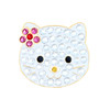 Kitty Golf Ball Marker with Swarovski Crystals by Navika
