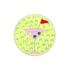 Pink Martini Booze Themed Golf Ball Marker with Swarovski Crystals by Navika