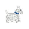 Scottie Dog Golf Ball Marker with Swarovski Crystals by Navika