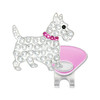Pink Scottie Dog Golf Ball Marker with Swarovski Crystals by Navika