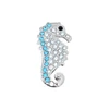 Blue Seahorse Golf Ball Marker with Swarovski Crystals by Navika