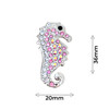 Seahorse Pink Ball Marker adorned with Crystals from Swarovski®- with Hat Clip