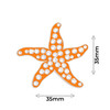 Starfish Ball Marker adorned with Crystals from Swarovski®- with Hat Clip