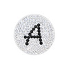 Initial "A" Black Micro Pave Crystal Ball Marker with Hat Clip