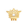 Royal Initial "L" Gold Ball Marker adorned with Crystals from Swarovski® + Matching Crown Clip