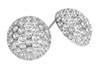 Sterling Silver Golf Ball Earrings