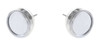 White Star Magnetic Ball Marker Earrings adorned with Crystals from Swarovski®