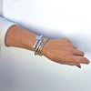 Golf Sterling Silver Bangle - Fine Jewelry