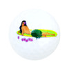 Golf Balls - Hawaiian Hula Girl #1 Imprinted Golf Balls (Sleeve of 3)