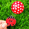 Gift Set - Lady Bug Golf Ball & Matching Ball Marker with Crystals from Swarovski® Gift Set
